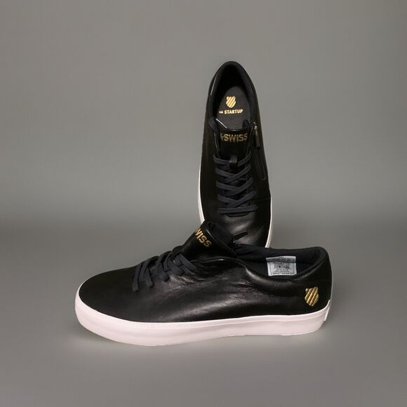 K-Swiss Mens Court Pro Startup Low Risk Ortholite Black Sneakers Size 8.5 - Picture 1 of 8